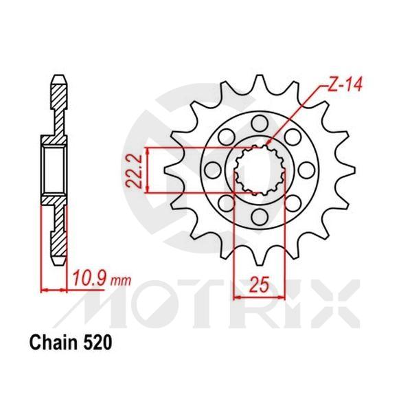 Front sprocket JTF707