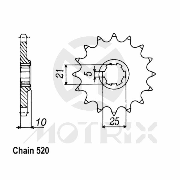 Front sprocket JTF728