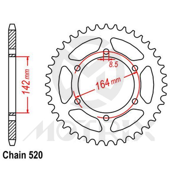 Rear sprocket JTR1068
