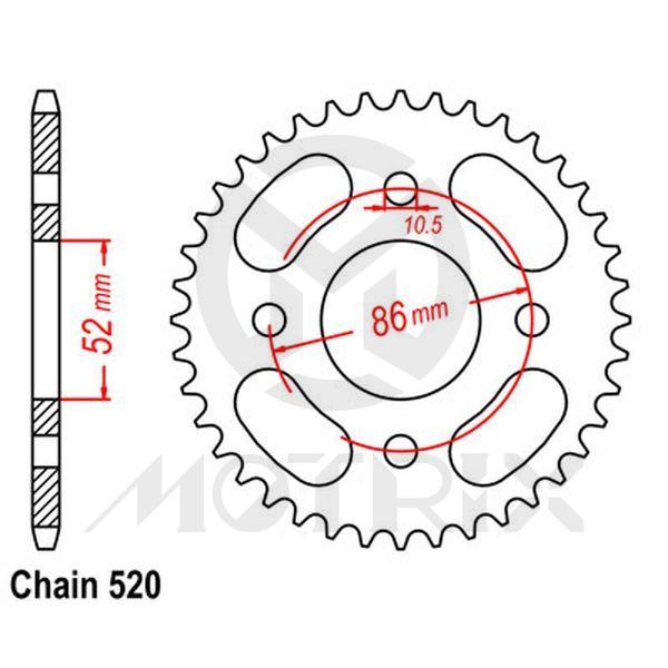 Rear sprocket JTR1071