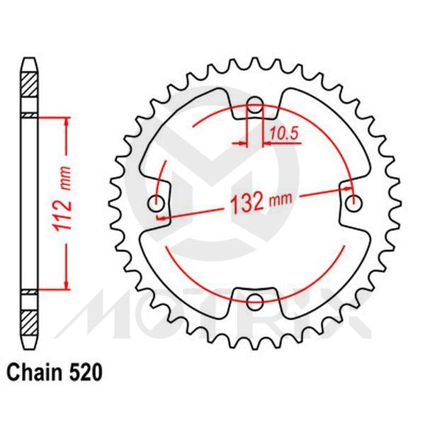Rear sprocket JTR1072