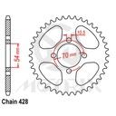 Rear sprocket JTR1206