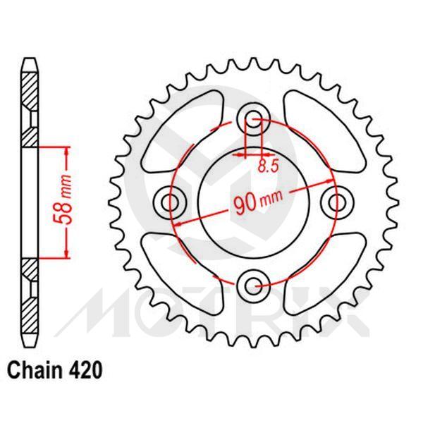 Rear sprocket JTR1213