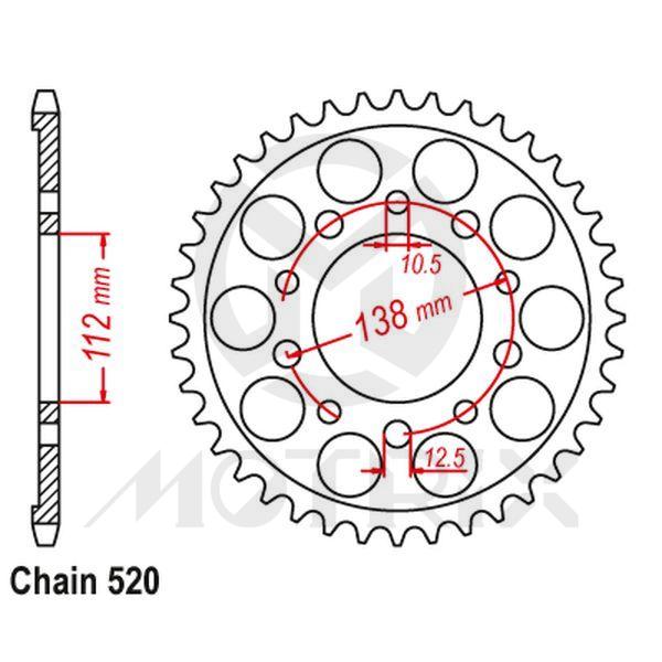 Rear sprocket JTR1303