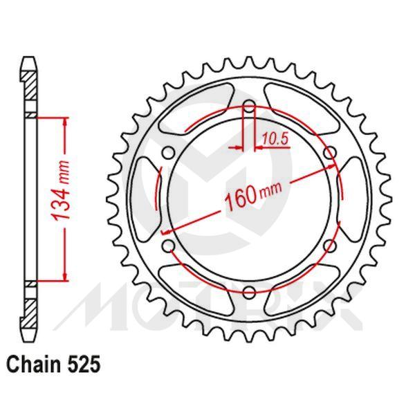 Rear sprocket JTR1307