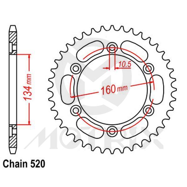 Rear sprocket JTR1308