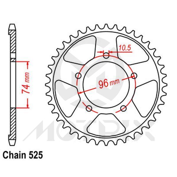 Rear sprocket JTR1313