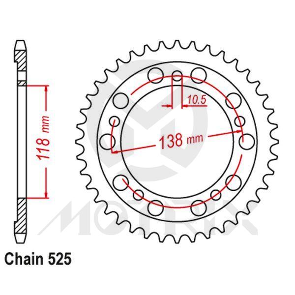 Rear sprocket JTR1314