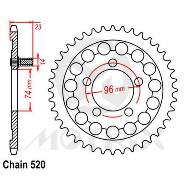 Rear sprocket JTR1315