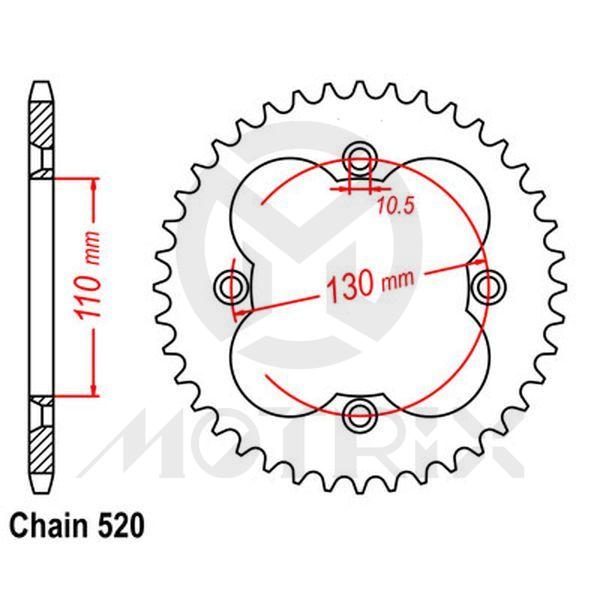 Rear sprocket JTR1350