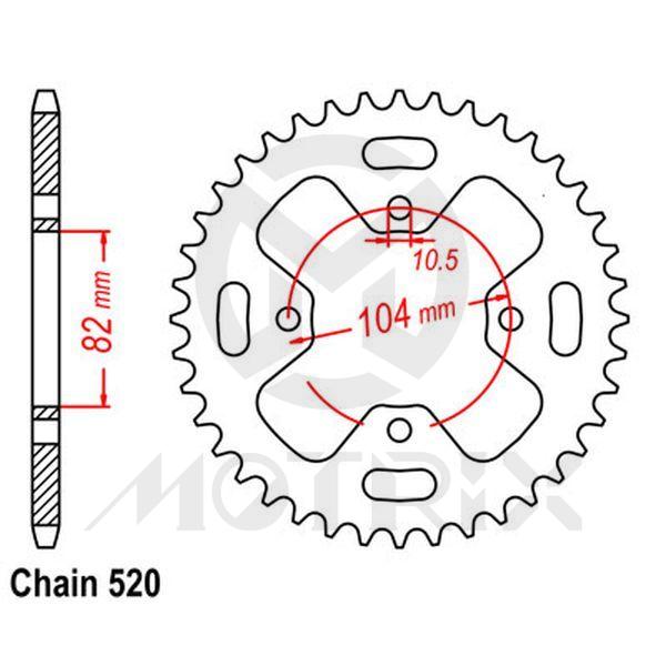 Rear sprocket JTR1351