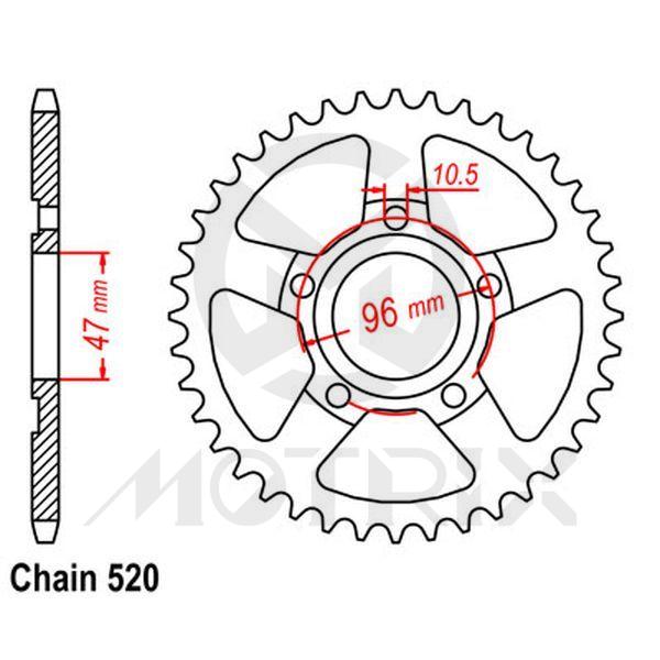 Rear sprocket JTR1353