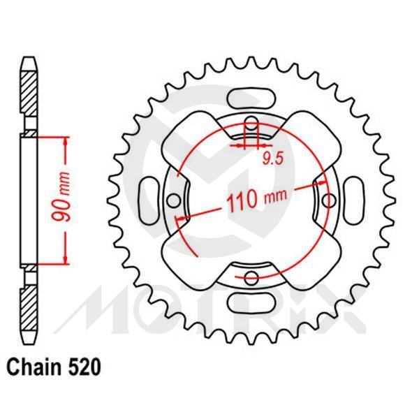 Rear sprocket JTR1354