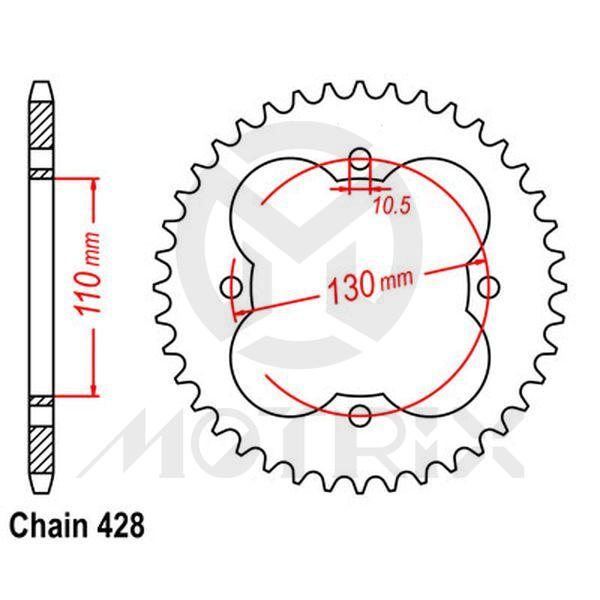 Rear sprocket JTR1355