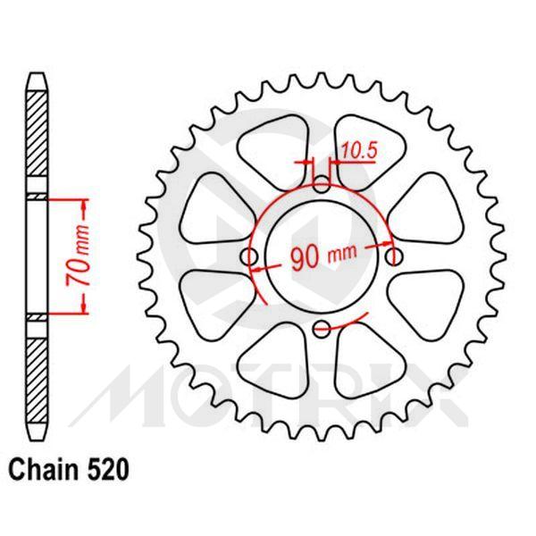 Rear sprocket JTR1414