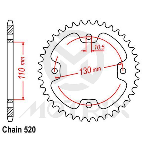 Rear sprocket JTR1415