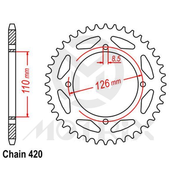 Rear sprocket JTR1465