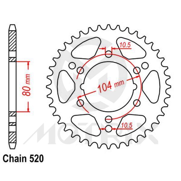 Rear sprocket JTR1478