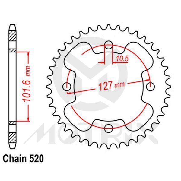 Rear sprocket JTR1480