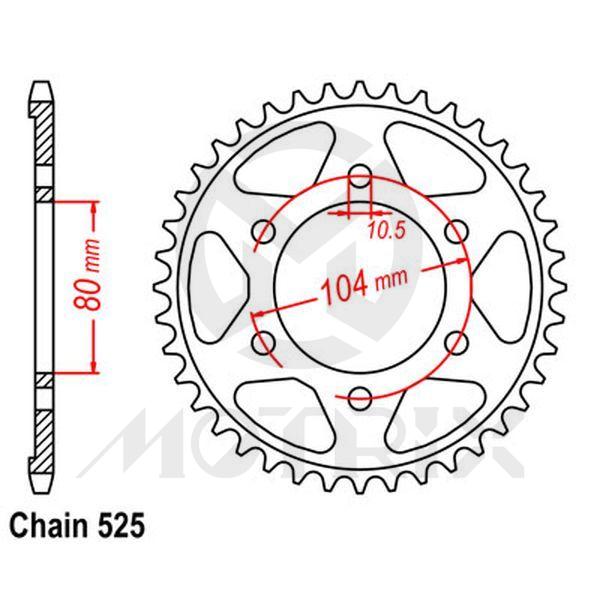 Rear sprocket JTR1489