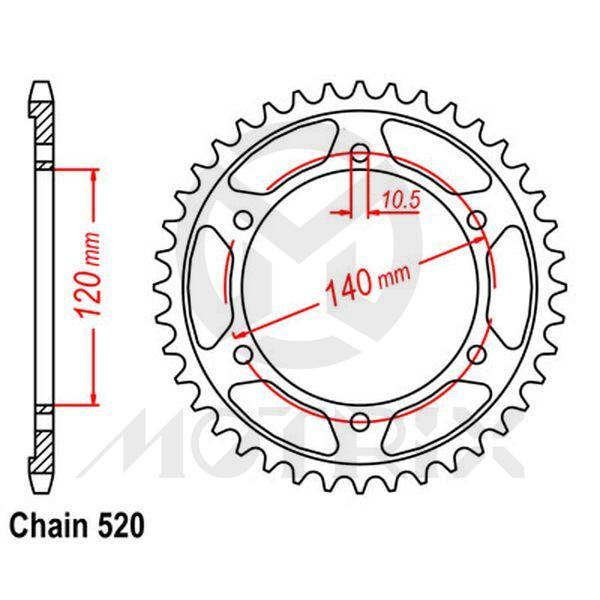 Rear sprocket JTR1490