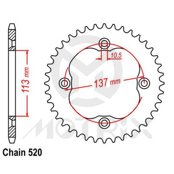 Rear sprocket JTR1760