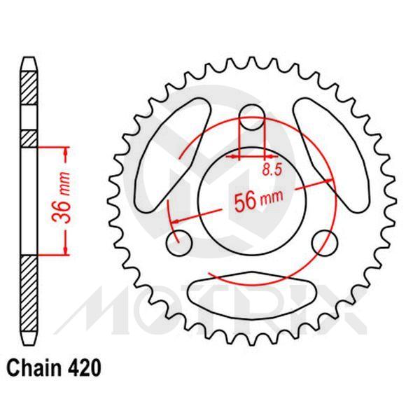 Rear sprocket JTR1780