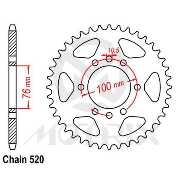 Rear sprocket JTR1825