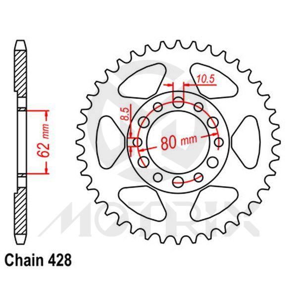 Rear sprocket JTR1842