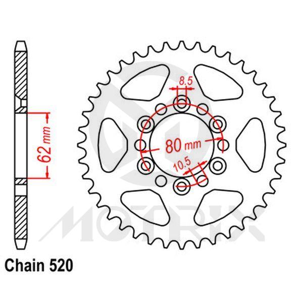 Rear sprocket JTR1845