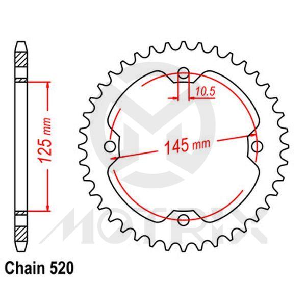 Rear sprocket JTR1857