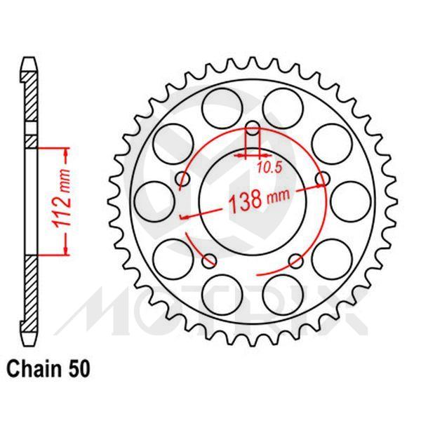 Rear sprocket JTR1871
