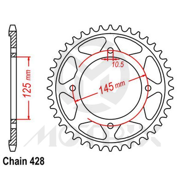 Rear sprocket JTR1874