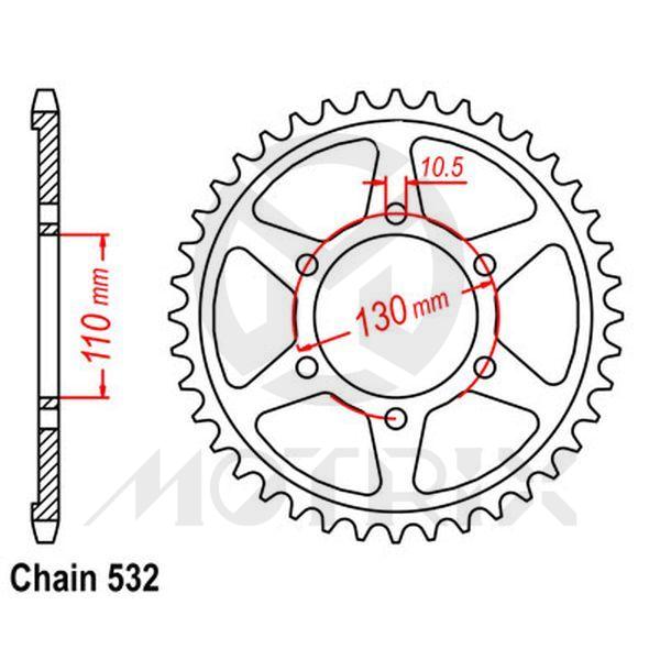 Rear sprocket JTR1875