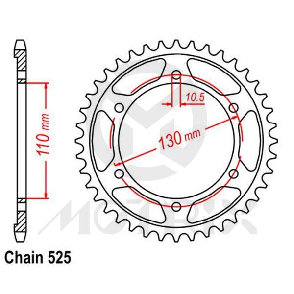 Rear sprocket JTR1876