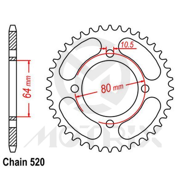Rear sprocket JTR1910