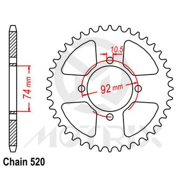 Rear sprocket JTR1912
