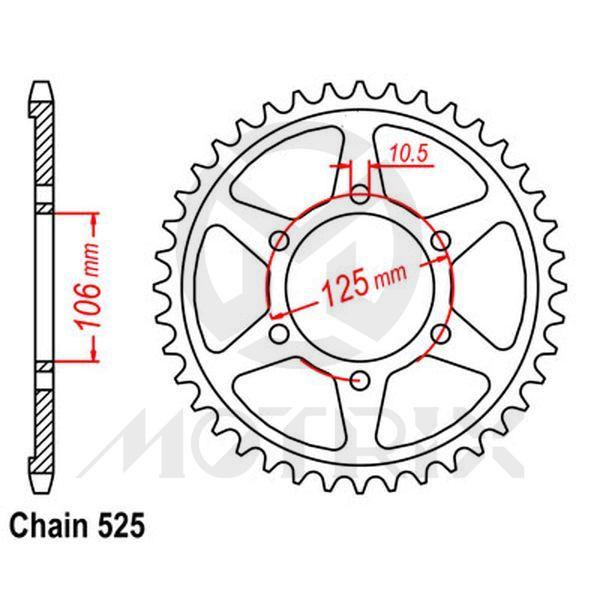 Rear sprocket JTR2014