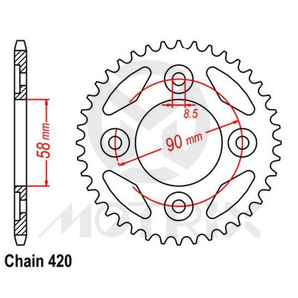 Rear sprocket JTR212