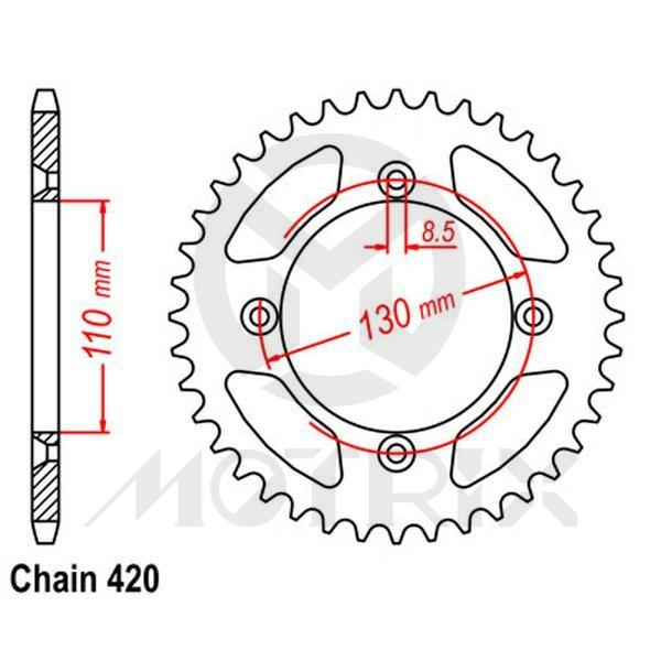Rear sprocket JTR215