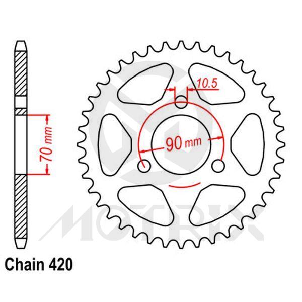 Rear sprocket JTR239