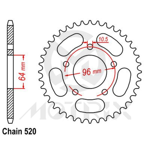 Rear sprocket JTR254