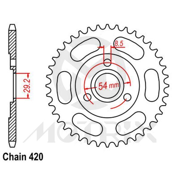 Rear sprocket JTR255