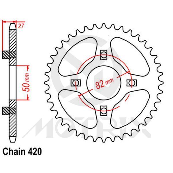 Rear sprocket JTR256