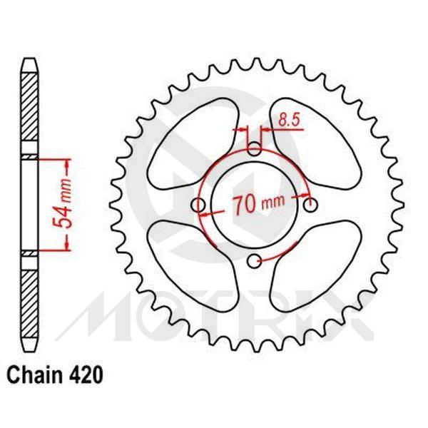 Rear sprocket JTR257