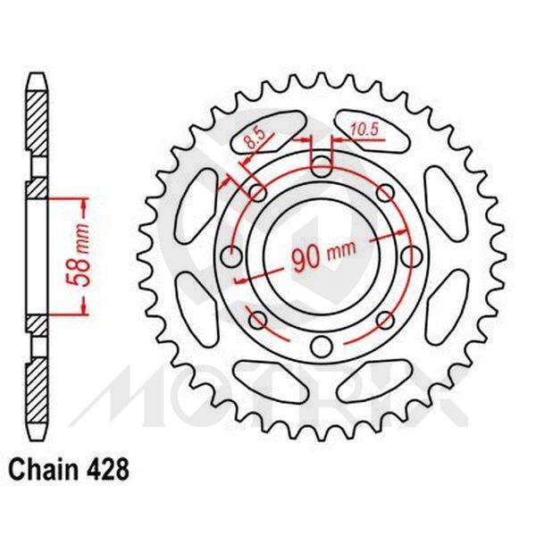 Rear sprocket JTR269
