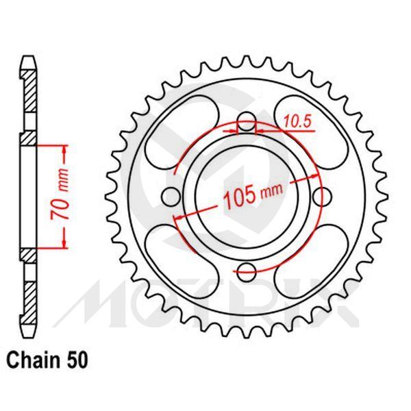 Rear sprocket JTR278