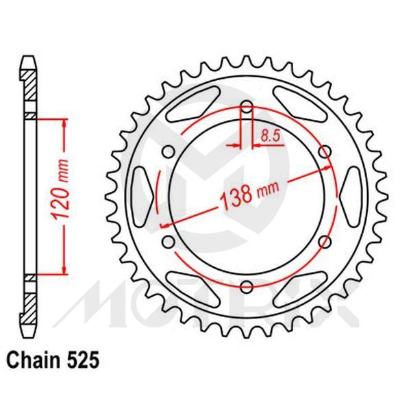 Rear sprocket JTR312