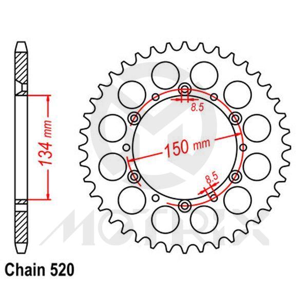 Rear sprocket JTR460