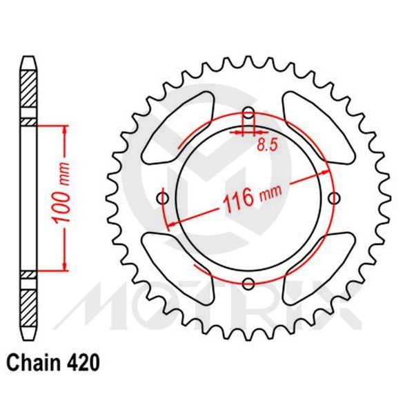 Rear sprocket JTR461